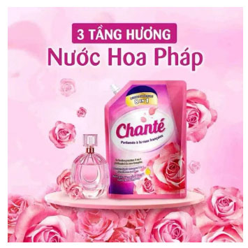 Nước Giặt Xả Chanté Cao Cấp – Hương hoa hồng Pháp