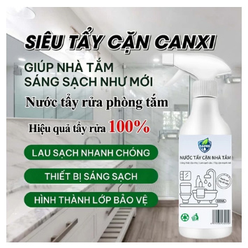 Tẩy cặn Canxi nhà tắm